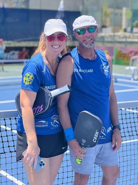 With fellow America pro, Megan Hall.