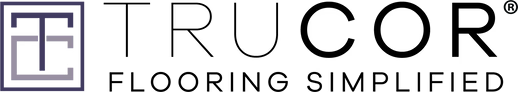 A trucor flooring simplified logo on a white background