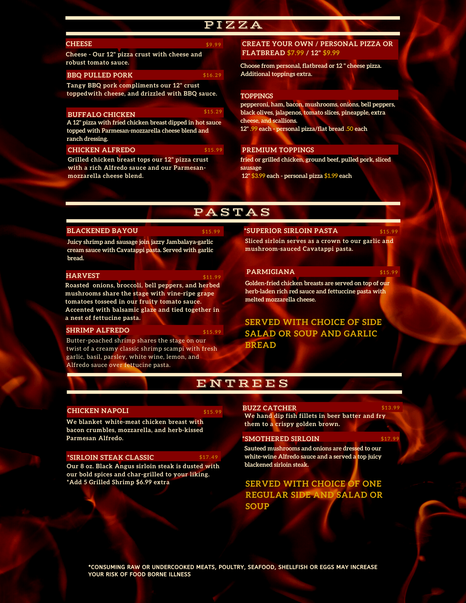 Menu l Palm Bay, FL l Copper Chimney Grill & Bar