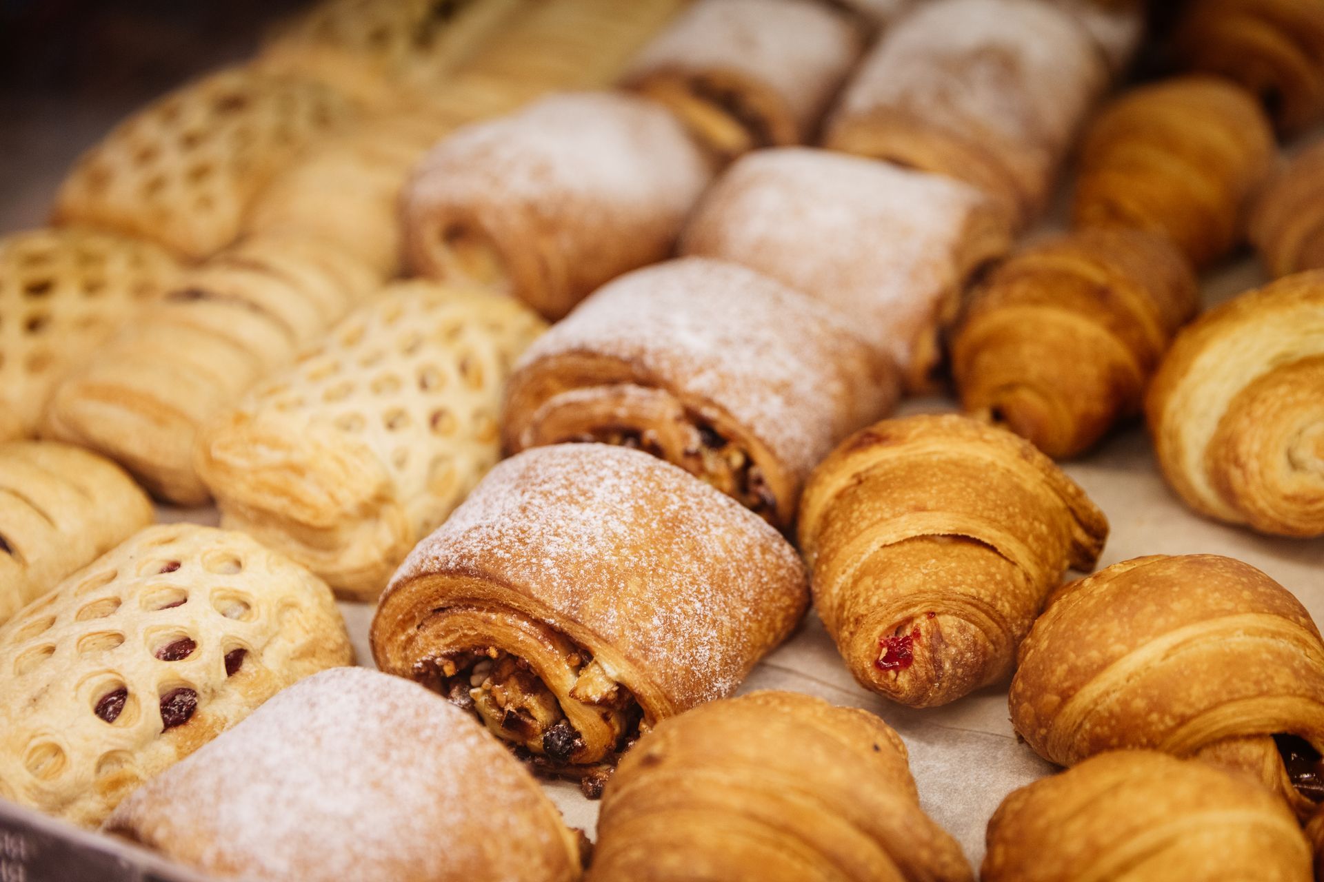 Different kinds of pastries