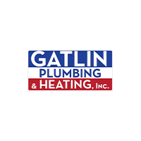 Gatlin Plumbing & Heating, Inc. logo in blue and red text on white background