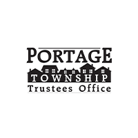 Portage Township Trustees Office logo in black on white background