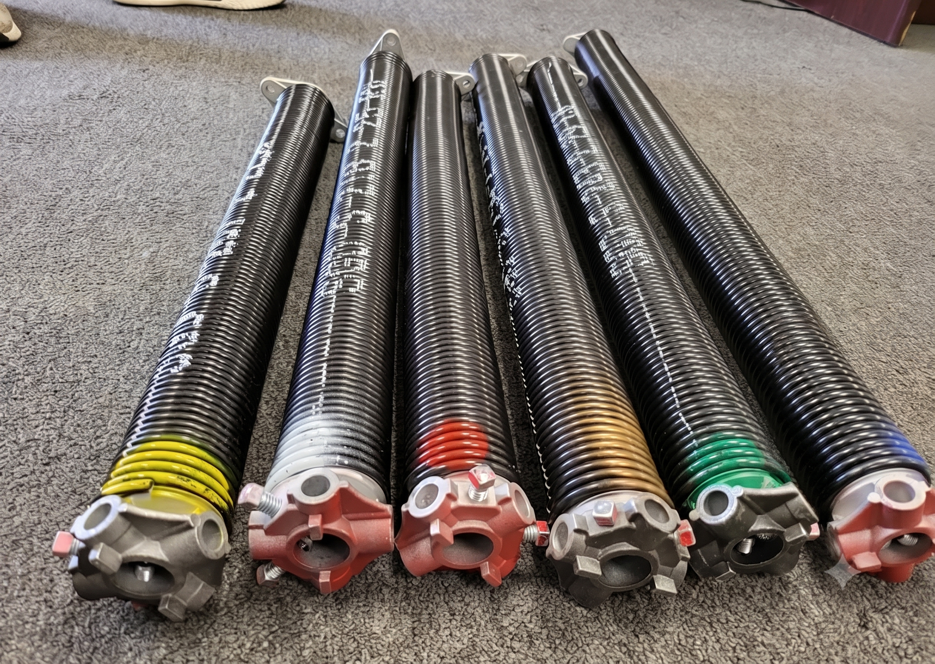 Four garage door torsion springs