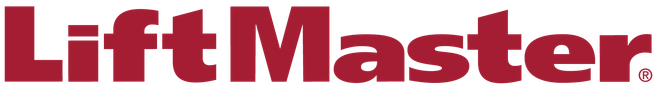 LiftMaster logo in red text on a white background