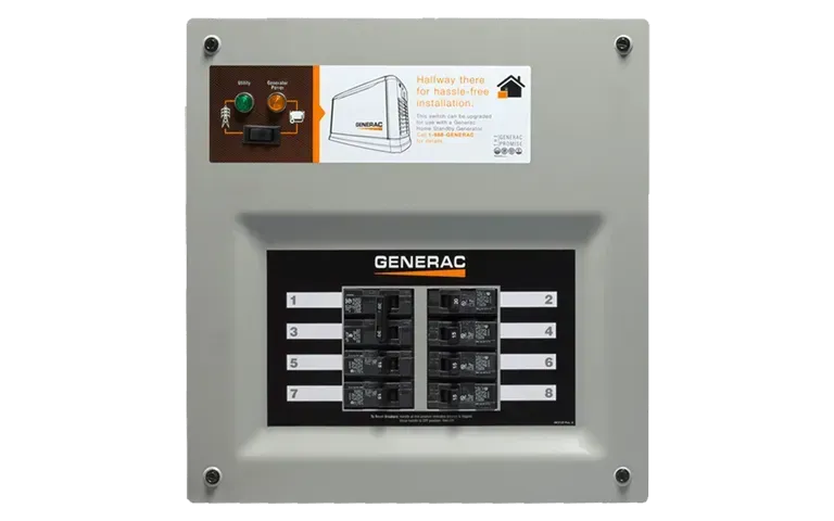 A box with a label on it that says ' generac ' on it.