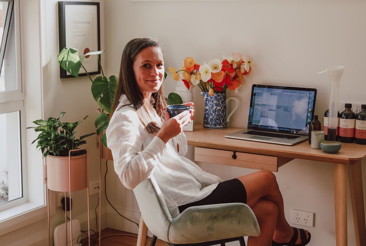 Claire in Chair Clinic — Align Health Therapies in Woonona, NSW