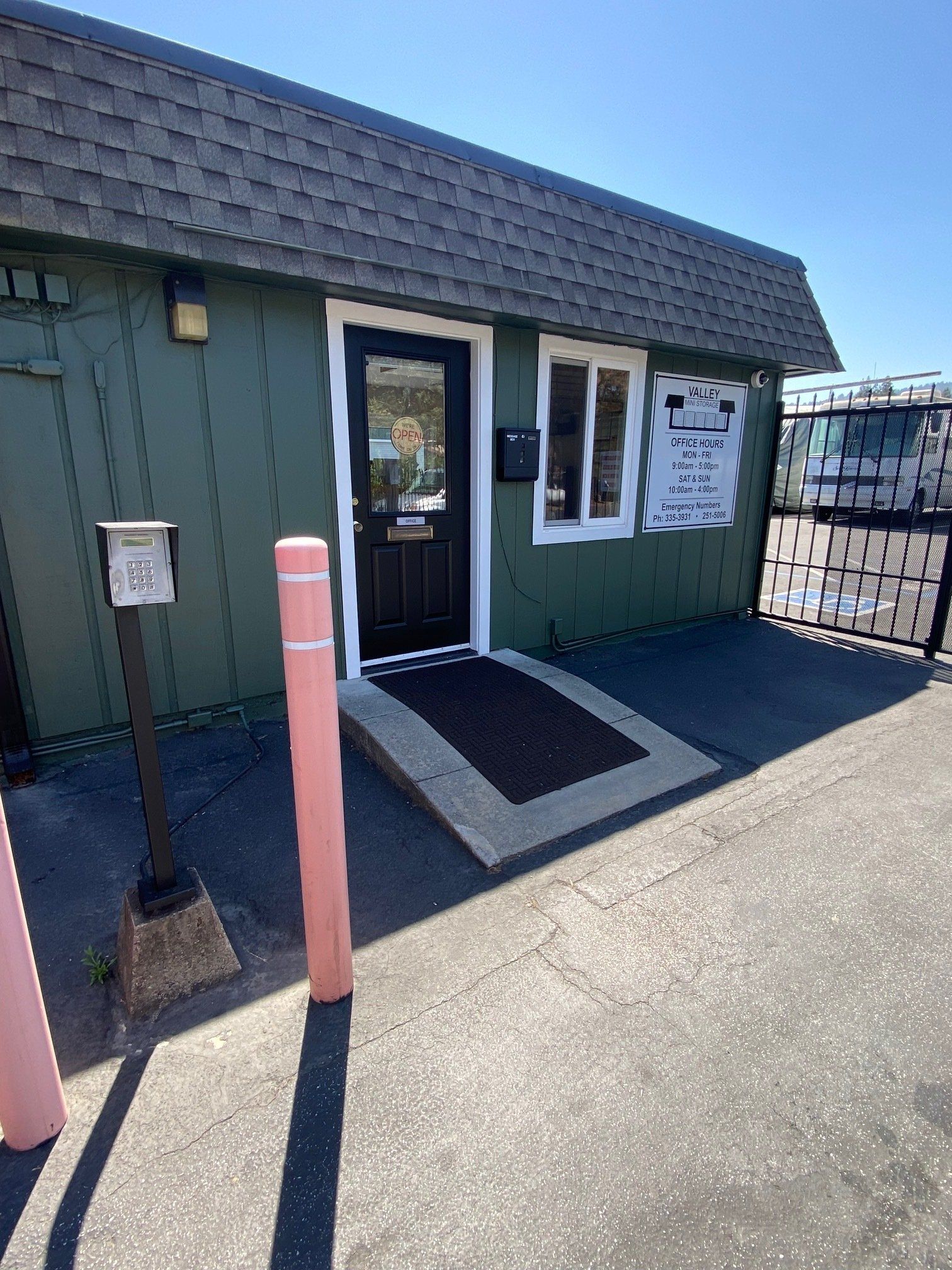 In Front Of The Company | Felton, CA | Valley Mini Storage