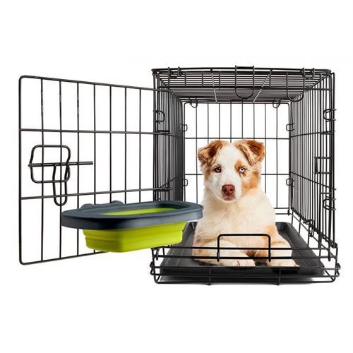 Dexas Popware for Pets Collapsible Kennel Bowl โ Large