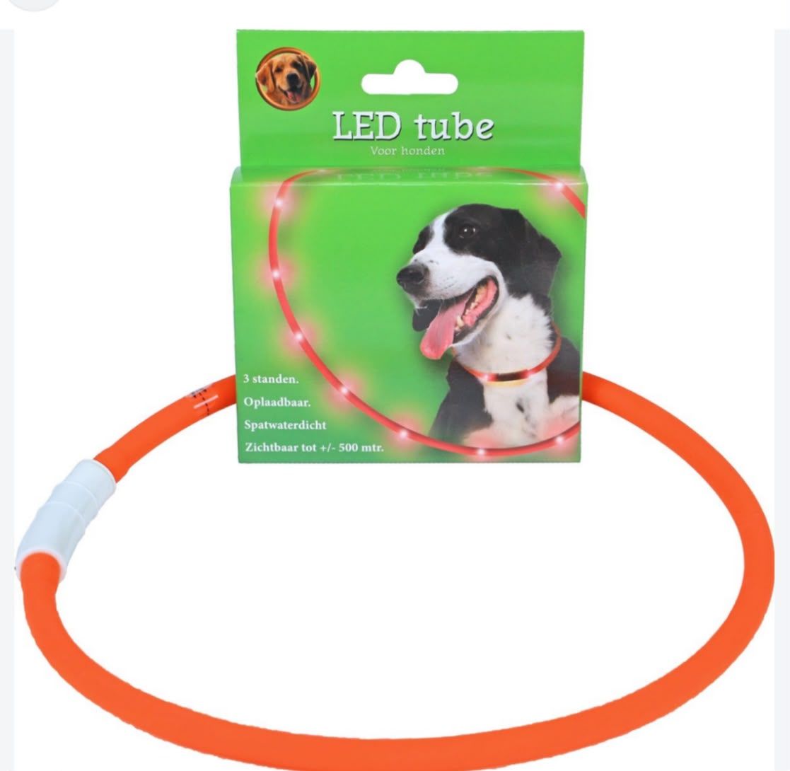 LED Tube Veiligheidshalsband voor Honden