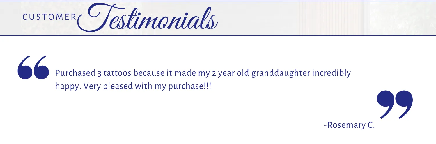 Toilet Tattoos testimonials
