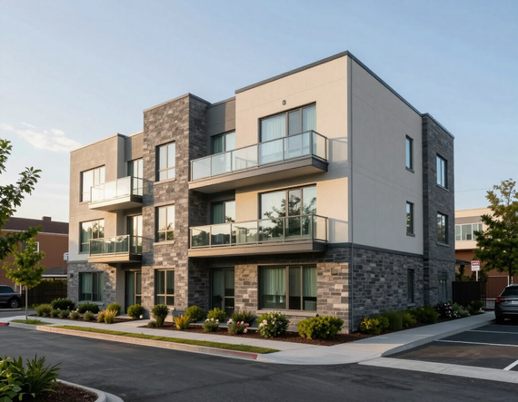 Multifamily building exterior