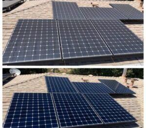 Before and after pictures being cleaned in Spring Branch, TX