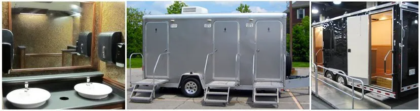 Exterior and Interior of the Portable Luxury Restroom Exterior and Interior of the Portable Luxury Restroom