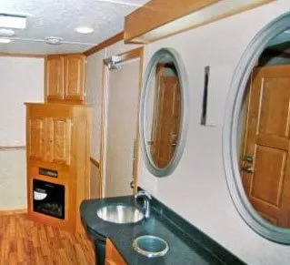 Beautiful Interior of the Luxury Portable Restroom