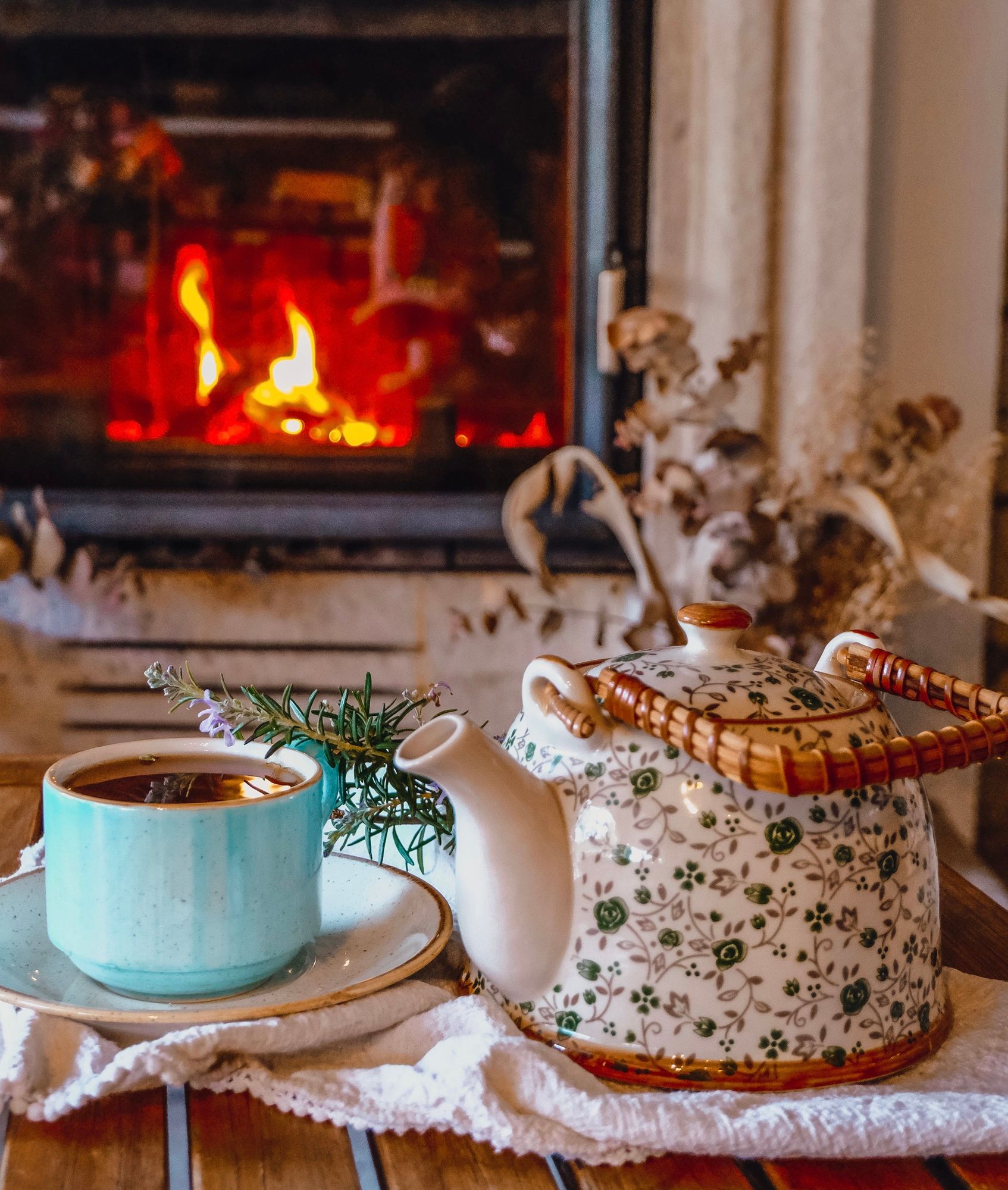 Lemon and Lime Tea set