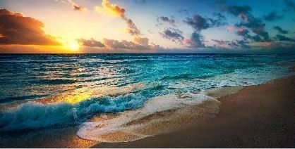 Sunset on the beach