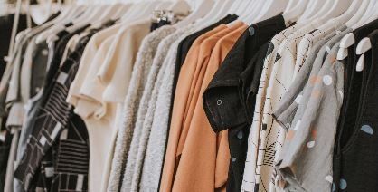 Shirts on a rack