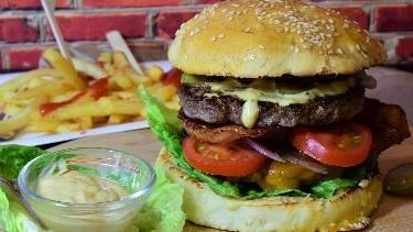 Hamburger and Fries