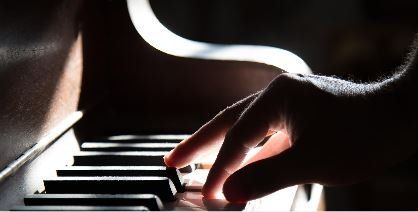 Person playing piano