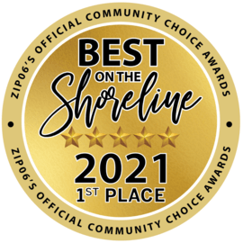 Best on the shoreline badge
