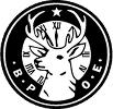 Black-and-white circular logo with a stylized cat face and the letters “B P O” around the edge