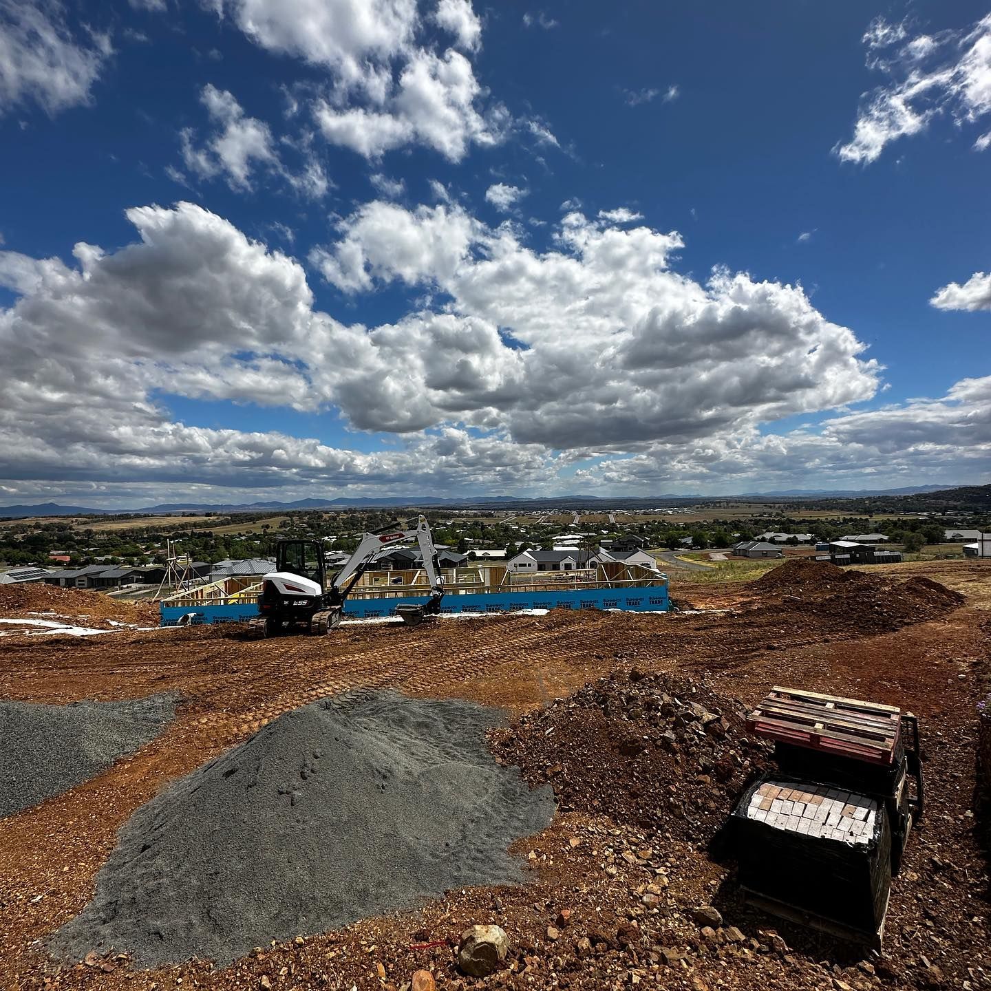 Aerial View Of A Construction Site — Tamworth, NSW — Nathan Love’s Homes Aerial View Of A Construction Site — Tamworth, NSW — Nathan Love’s Homes