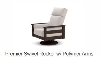 Leeward Supreme MGP Cushion-Premier Swivel Rocker w/ Polymer Arms