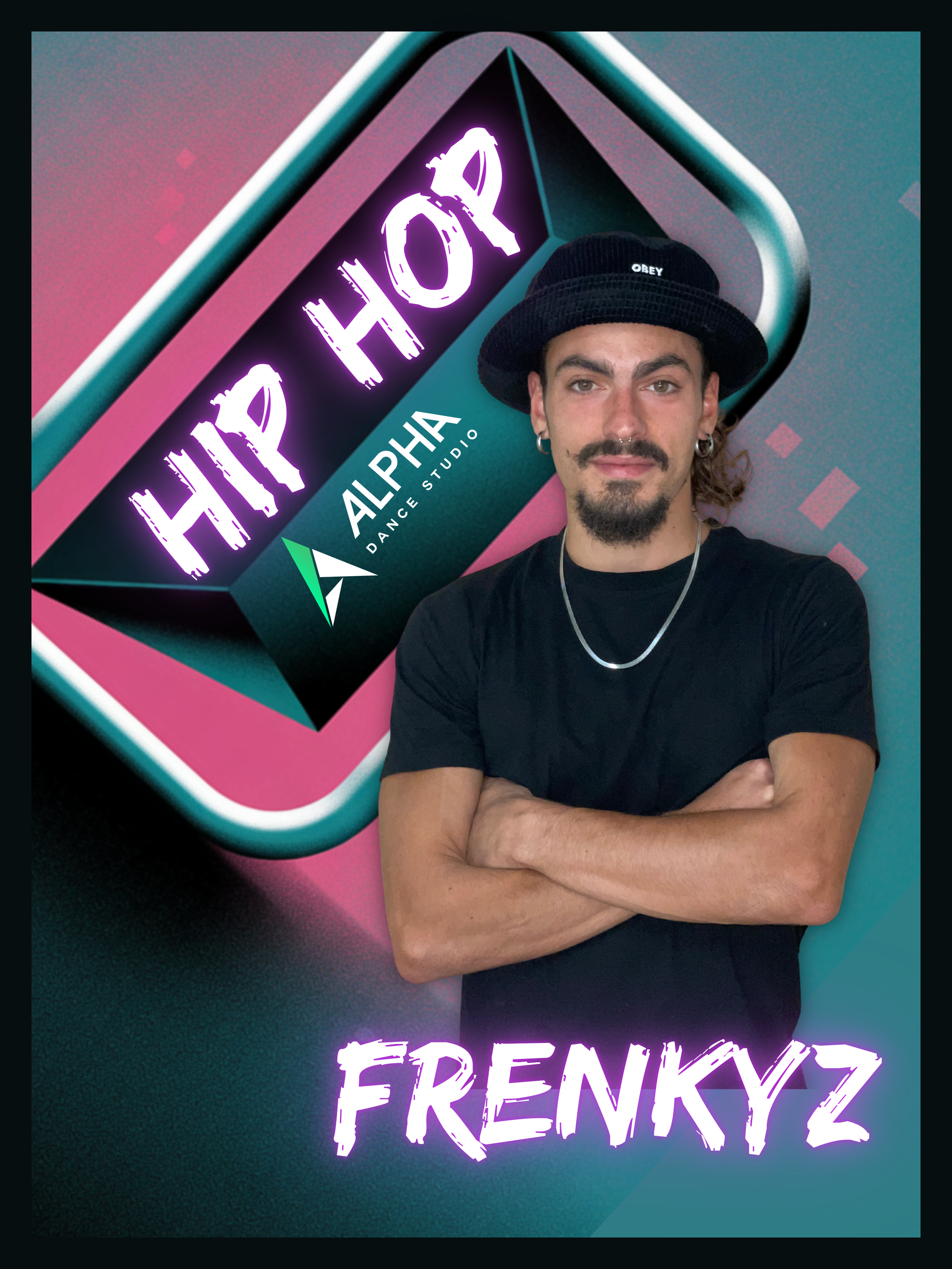 Uomo con cappello, grafica 