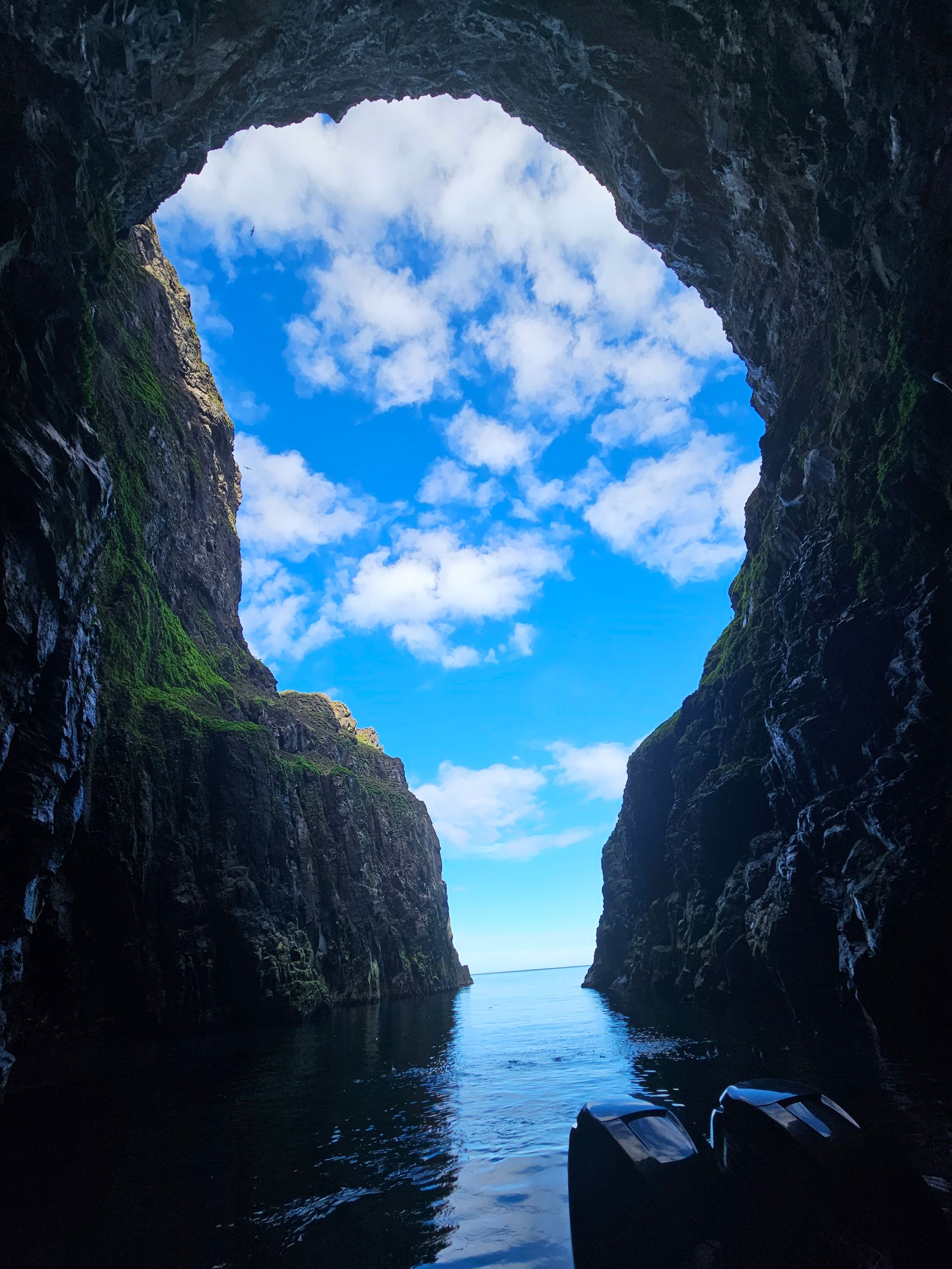 POV from Puffin Adventure tour in Borgarfjörður eystri.