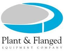 The logo for plant & flanged equipment company is a blue and gray oval.