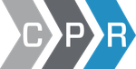 A logo for cpr shows three arrows pointing in opposite directions