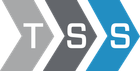 A logo for tss shows three arrows pointing in opposite directions