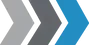 Three arrows pointing in opposite directions on a white background.