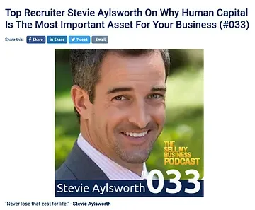 A picture of stevie aylsworth on why human capital is the most important asset for your business