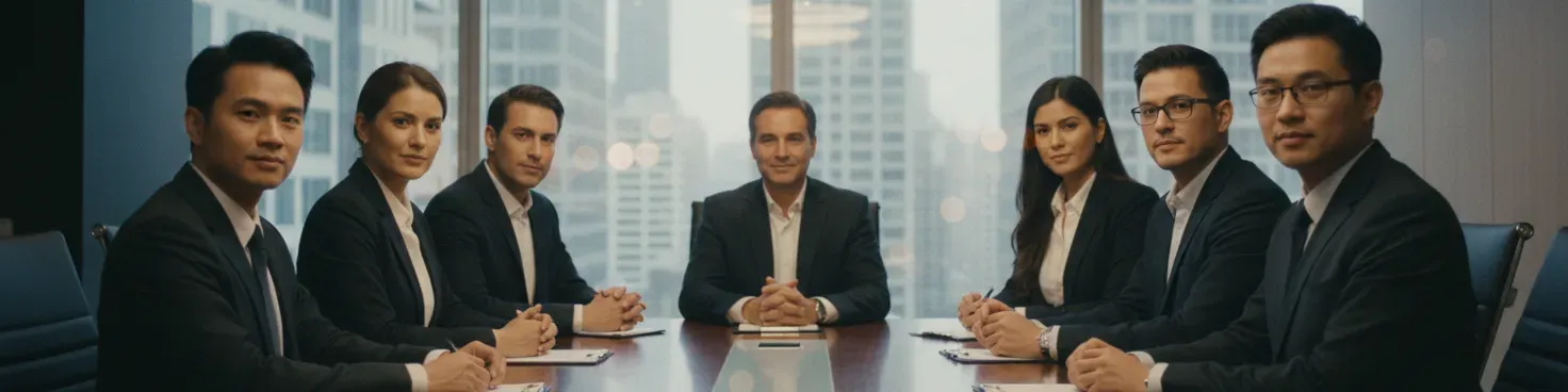 Technical sales recruitment professionals collaborating in modern office