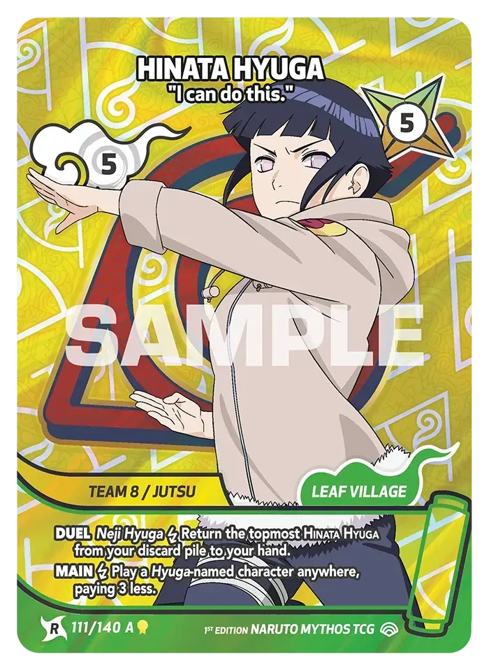Hinata Hyuga Rare ART card