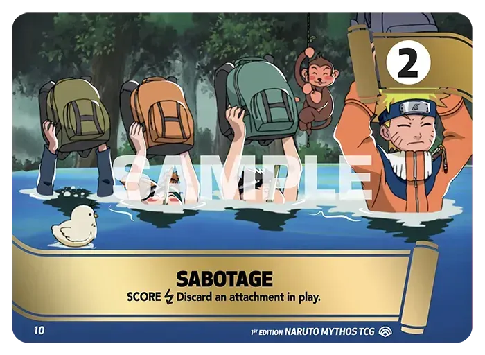 Naruto, Sasuke, and Sakura in profile with “CHUNIN EXAM” title card and mission text.