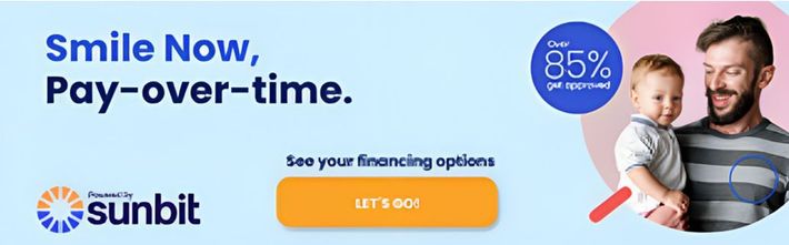 Ad banner with a father and baby.