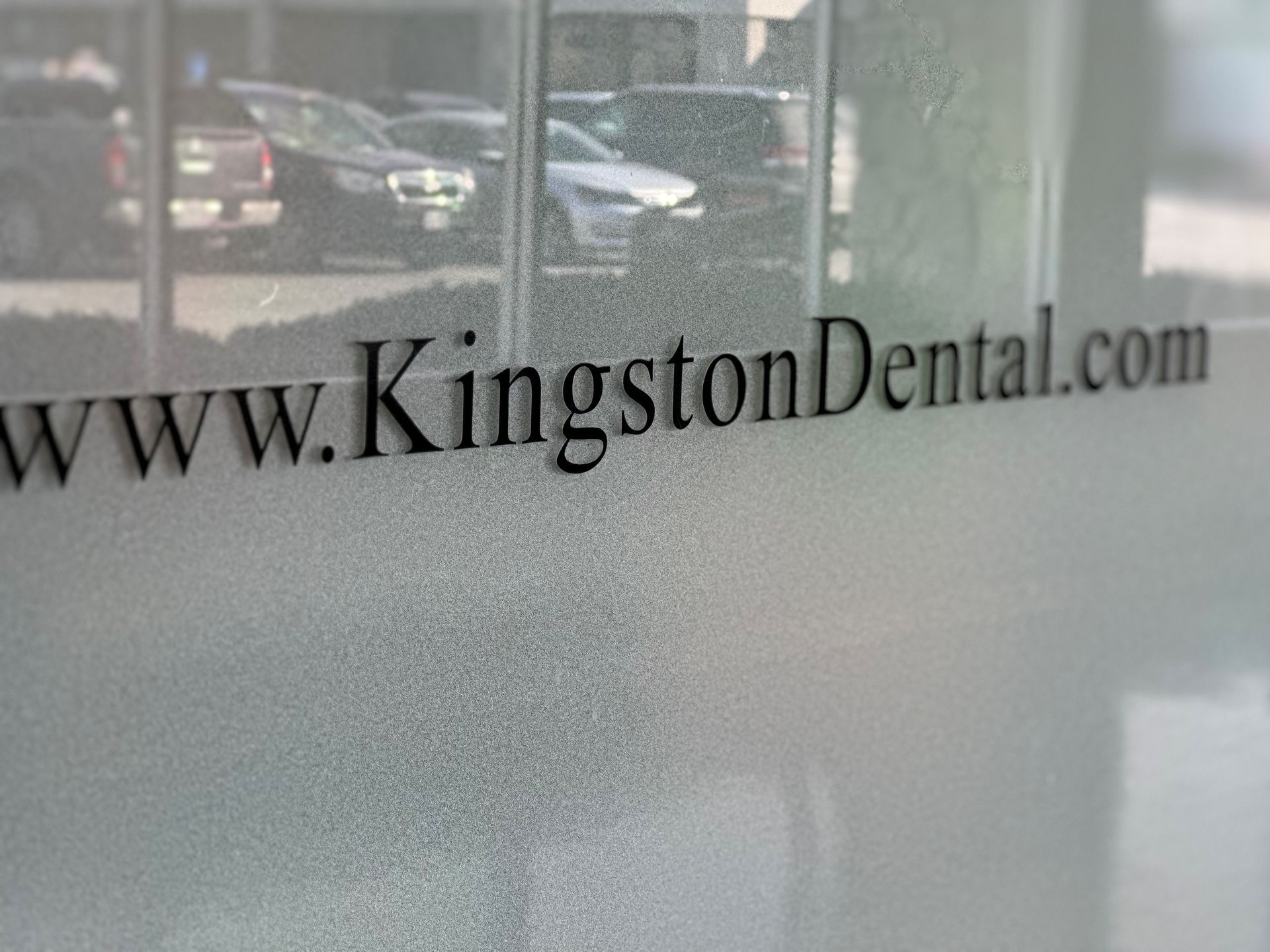 Frosted glass with 