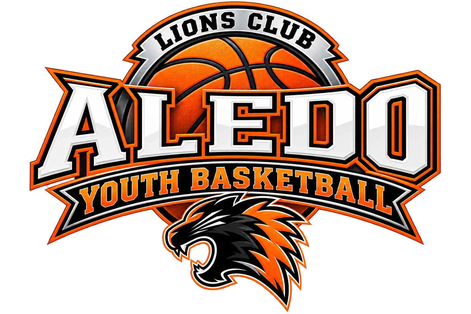 Logo for Aledo Lions Youth Basketball
