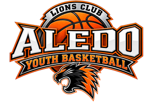 Logo for Aledo Lions Youth Basketball