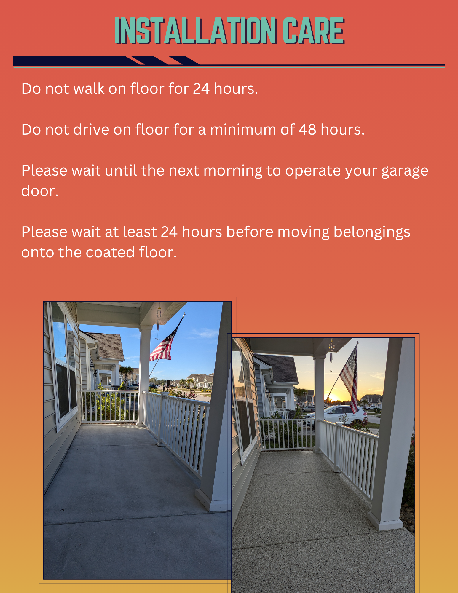 An informational flyer about Fortress Floor Coatings Carolina's better than epoxy flooring.