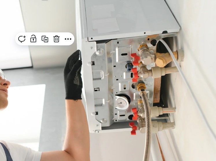Derbyshire Plumbing & Heating Specialists carrying out a boiler service in Belper
