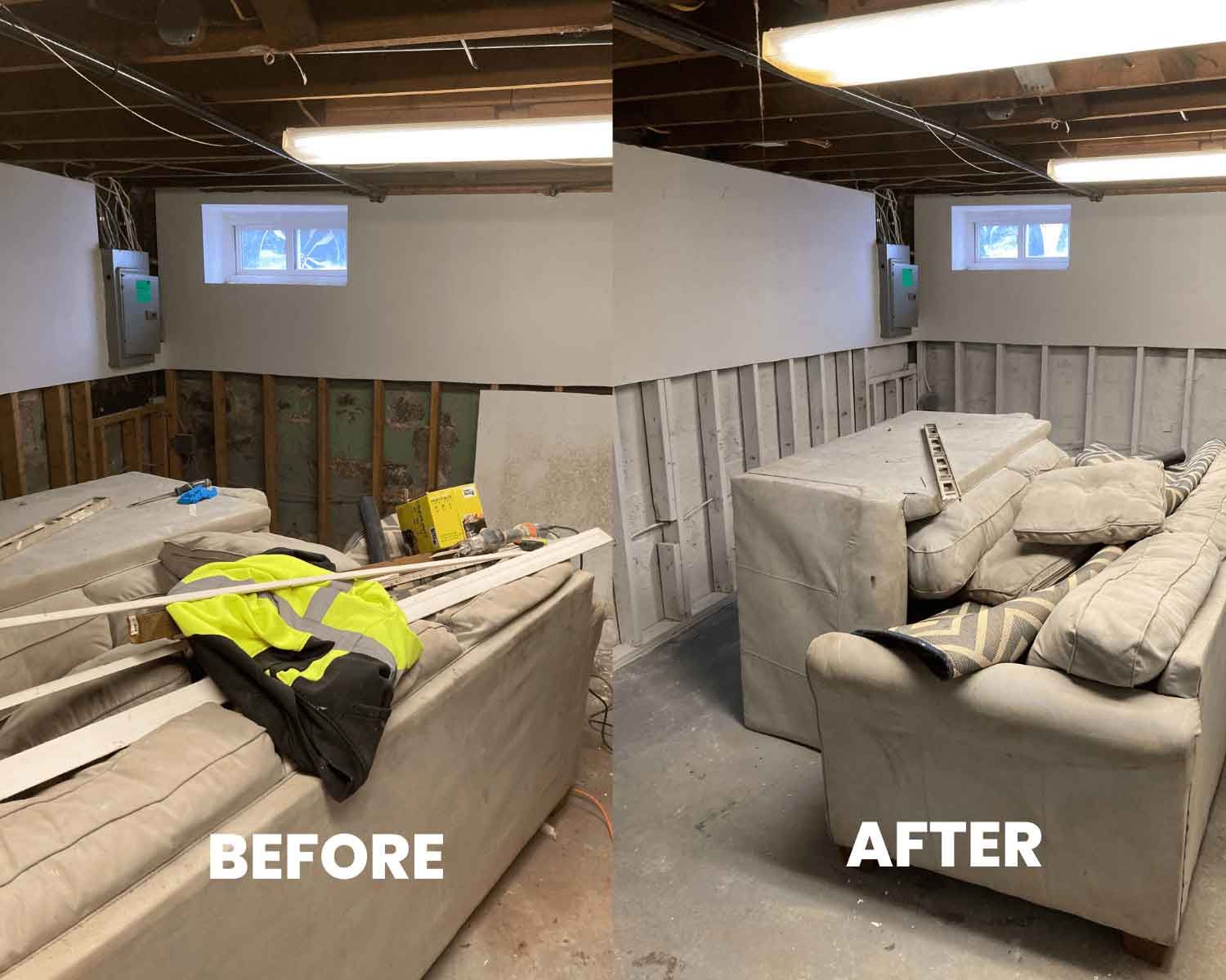 Basement renovation: