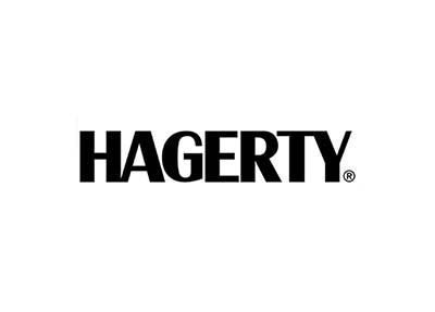 HAGERTY logo in bold black letters on a white background