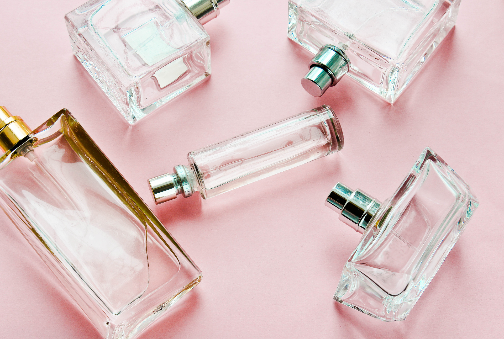 variety of perfume bottles