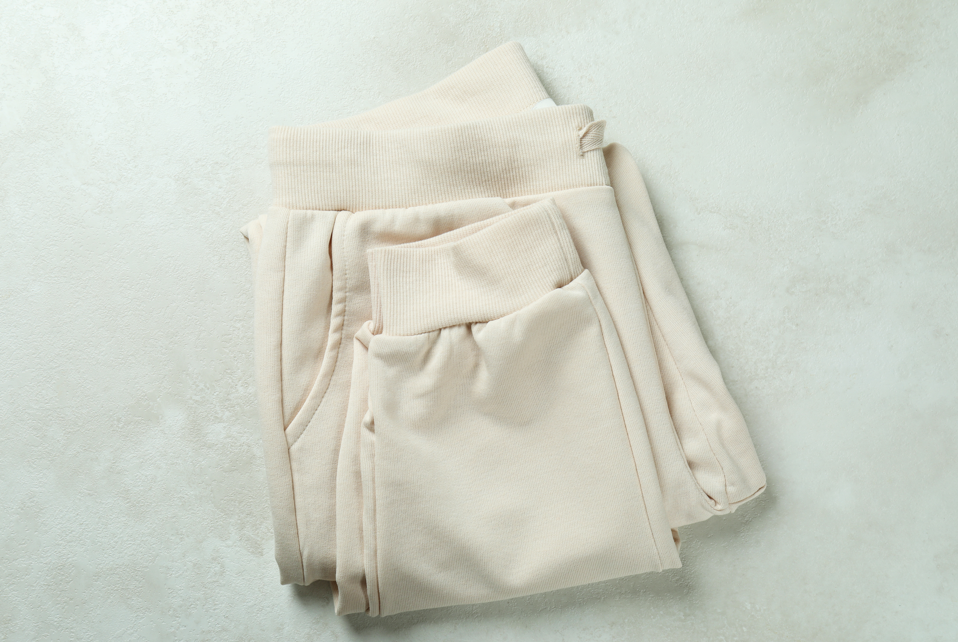 trendy white jogger sweatpants