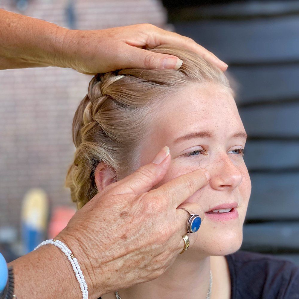 Girl Getting Face Care — Great Neck, NY — Butterfly Garden Spa Girl Getting Face Care — Great Neck, NY — Butterfly Garden Spa