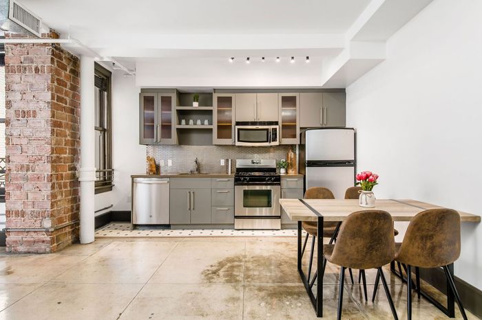 Staged kitchen