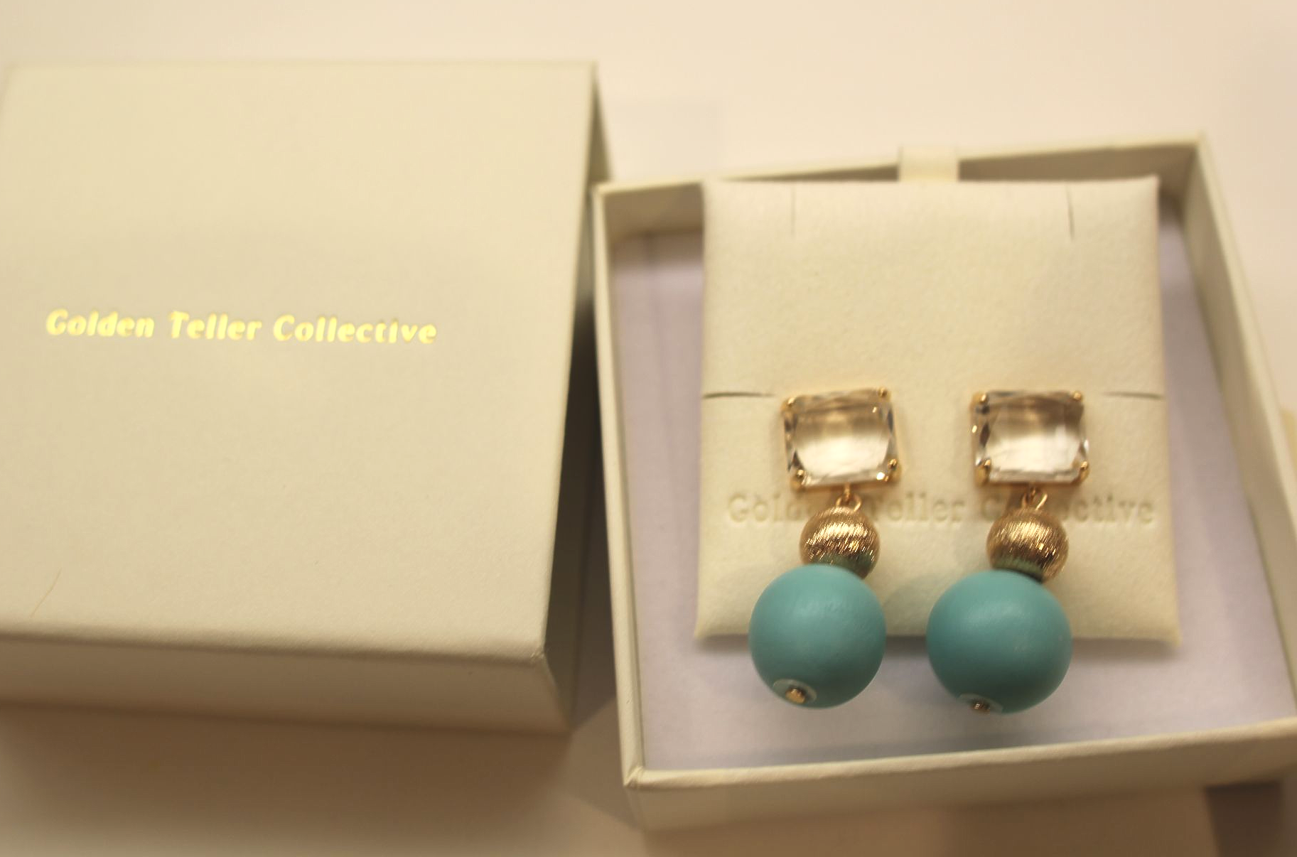 Teal Drop Earrings